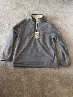 NWT Orvis Men's Gray Quarter-Zip Sweater Pullover